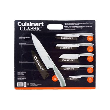 Cuisinart c99ss-15p Set di 15 Lame con Blocco di Legno, Acciaio Inox, Argento, Taglia Unica