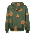 thumbnail image 4 of Chandails à Capuche Zippés pour Femmes Rabais de 50 % en Liquidation Mode Halloween Imprimé Hauts à Manches Longues Poches à Capuche, 4 of 4