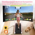 thumbnail image 2 of YZRUN Walking Pad Treadmill for Home/Office,Pink Walking Pad with 5% Incline and Handle Bar,Under Desk Walking Pad,320 lbs Capacity, 2 of 8