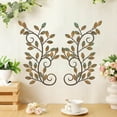 thumbnail image 5 of ESTART 2 PCS Metal Tree Vine Olive Branch Leaf Wall Art Decor for Above Door, Living Room, Bathroom, Office (Rusty Color), 5 of 9