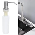 thumbnail image 4 of Hand  Dispenser, Easy To Install Stainless Steel And Plastic Reusable Refillable  Dispenser Universal  For Kitchen Countertop For Bathroom Sinks, 4 of 8