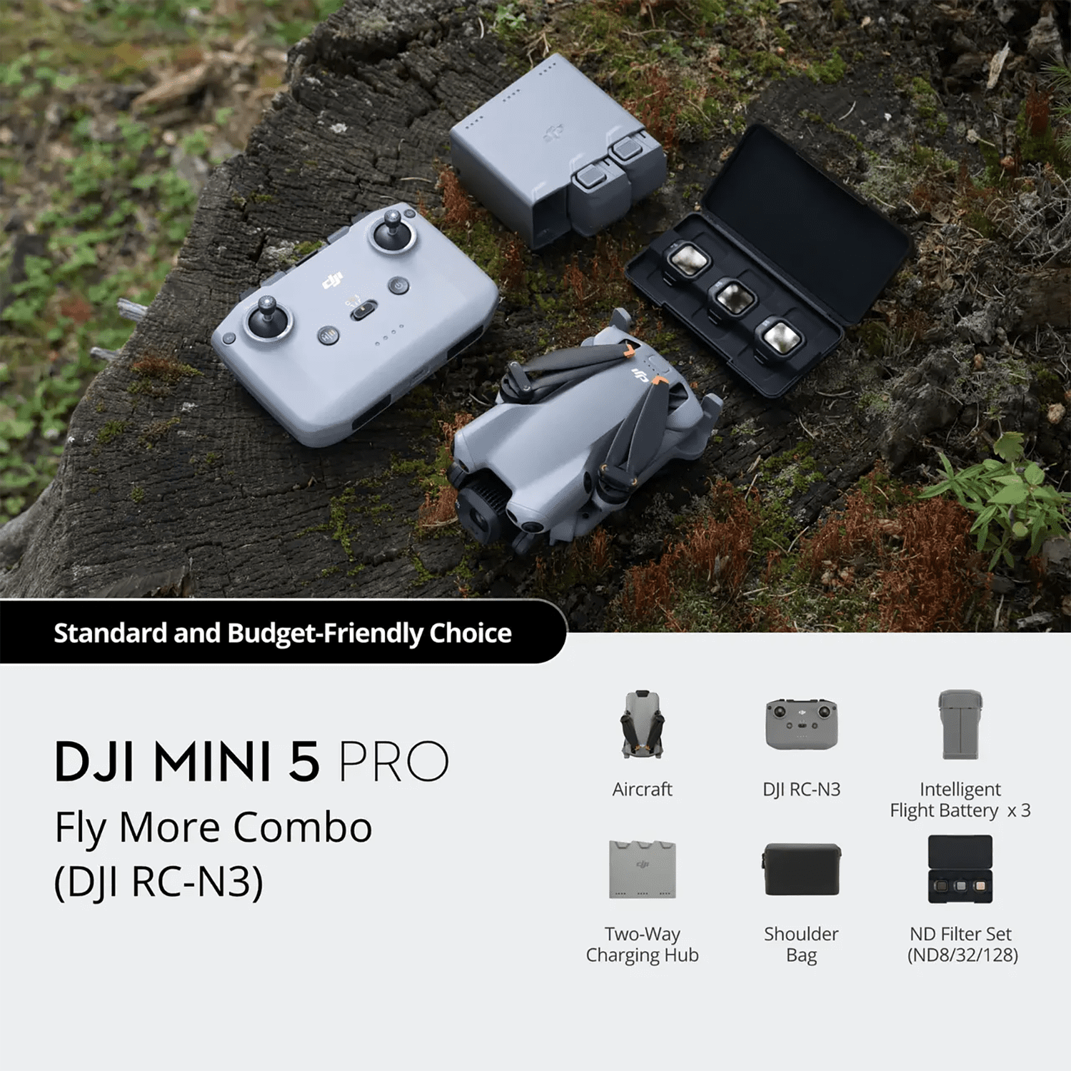 DJI Mini 5 Pro Drone Fly More Combo (DJI RC-N3)