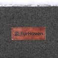 thumbnail image 5 of FurHaven Birch Faux Fur & Soft Faux Linen Modern Sofa Pet Bed, Charcoal, Medium, 5 of 10