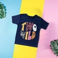 thumbnail image 2 of EnJoCho Little Children Daily Blouse Teenager Kids Unisex Top Short Sleeved TWO WILD Fun Print Crewneck T Shirt for Children 3 to 13 Years Summer Boys & Girls, 2 of 3