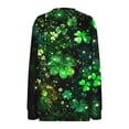 thumbnail image 4 of Wo-Fusoul Chandail de la Saint-Patrick pour Femmes, Coupe Ample Col Rond Manches Longues, Tenue Décontractée pour Femmes, 4 of 5