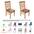 thumbnail image 5 of Summer Watermelon Seat Covers for Dining Room Chairs Set Of 4,Stretch Printed Washable Chair Seat Cover with Elastic Ties and Button,Removable Waterproof Couch Cushion Covers, 5 of 6
