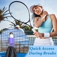 thumbnail image 5 of Tennis Water Bottle Rack | Outdoor Towel Storage Organizer | Durable Plastic Construction, Easy Install, Space-Saving Design | Multicolor | 7.32x3.34x2.59 in, 5 of 6