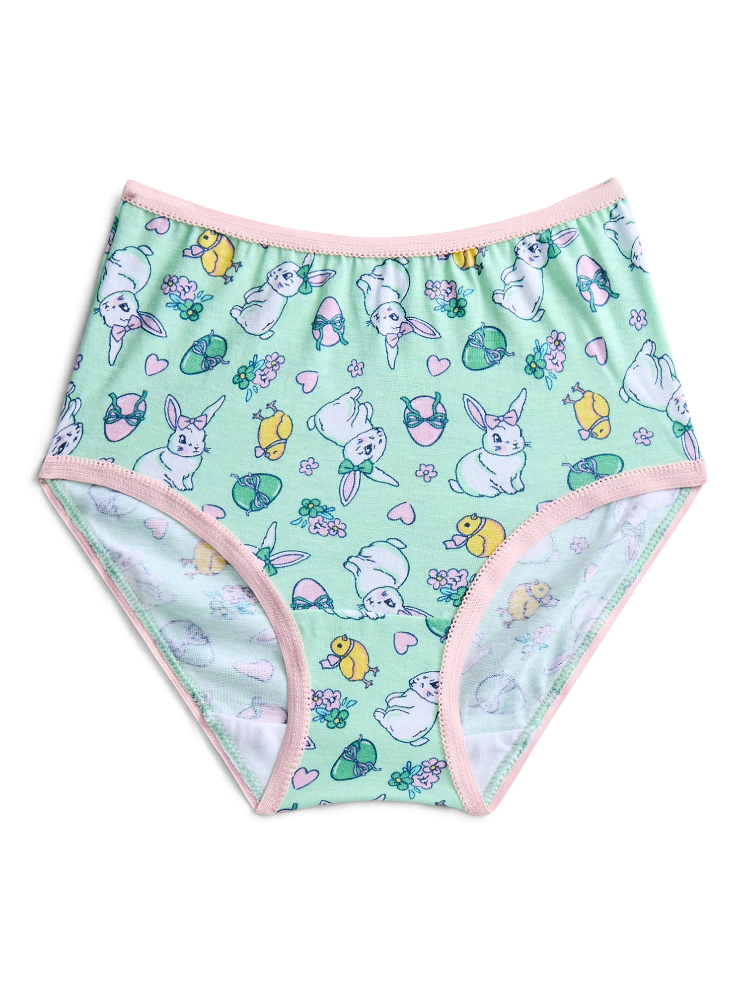 Easter Girls Cotton Underwear Briefs from Way To Celebrate, 5-Pack, Sizes S-XL