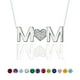thumbnail image 1 of Collar con colgante JeenMata MOM - Diamante - Piedra natal de abril - Chapado en oro blanco, 1 of 9