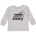 thumbnail image 3 of Inktastic I Hooked Auntie's Heart with Fishing Rod Boys or Girls Long Sleeve Toddler T-Shirt, 3 of 5