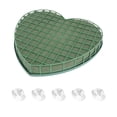 thumbnail image 4 of 1PC Wedding Car Floral Mud Car Head Flower Decoration Plate DIY Flowers Arranging Mud Creative DIY Flower Mud with Suction Cup for Wedding Party Use (Green Large Size Random Style), 4 of 9
