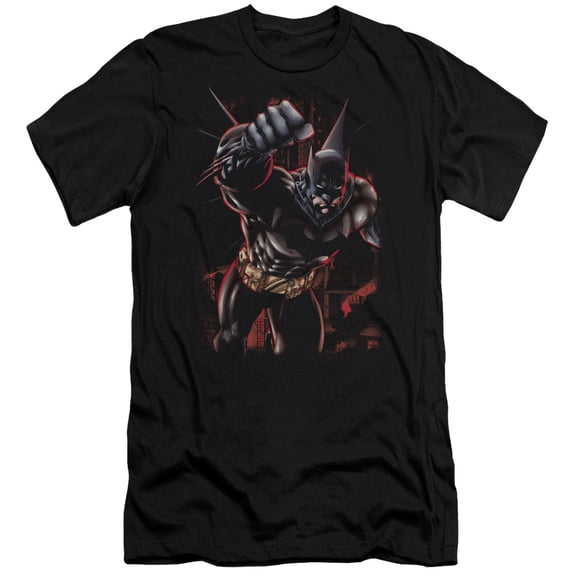 Batman Crimson Knight Premium Canvas T-Shirt Adult Slim Fit 30/1 Black