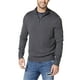 thumbnail image 1 of Jersey Nautica para hombre con cierre de un cuarto de cremallera, color carbón jaspeado, talla M, 1 of 2