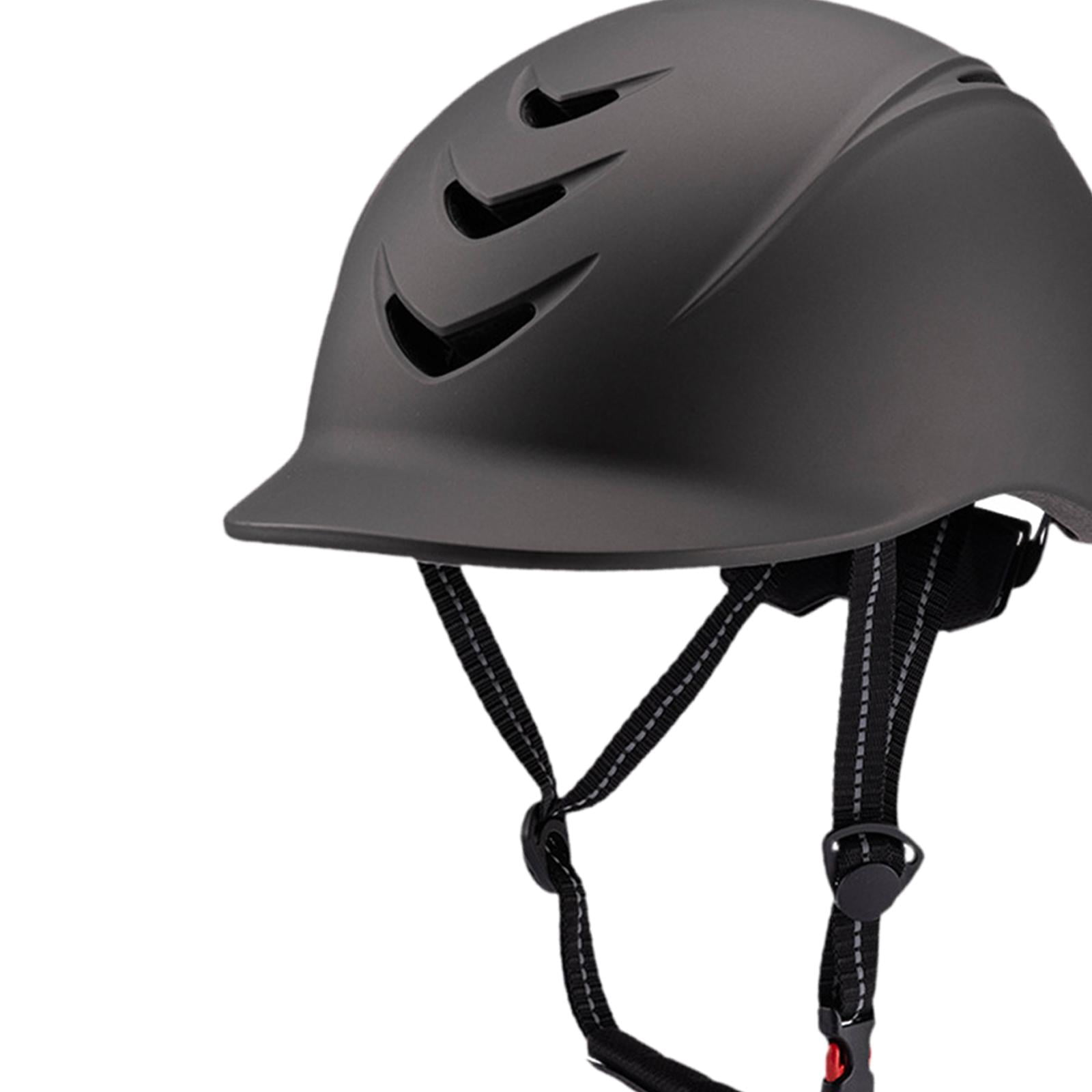 GARENDE Equestrian Helmet Adjustable with Removable Liner Summer Horse Riding Helmet titanium