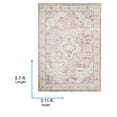 thumbnail image 5 of Livabliss Area Rugs for Living Room, 4x6 St Tropez Traditional Plum Rug, Bedroom Dining Room Home Decor Stain Resistant Carpet (3'9" x 5'7"), 5 of 7