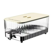 Uutvmp 5.3L Drink Dispenser for Fridge, Plastic Large Capacity Cold Kettle with Faucet, Beverage Dispenser with Spigot, Juice Water Pitcher Leakage Proof Drink Container for Home Kitchen