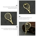 thumbnail image 3 of RENACLIPY 1Pack Tennis Racquet Key Chains Racket Decor Brass For Friends, 3 of 8