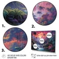 thumbnail image 3 of Designart "Dusk s Embrace in Pink and Green I" Landscapes Metal Wall Art Set, 3 of 5