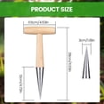 thumbnail image 6 of Plant Hole Digger, Bulb Planting Tool with Stainless Steel Tip, Handheld Garden Seed Planter for Tulip Daffodil Saffron Vegetables, Ergonomic T-Handle(2Pcs), 6 of 6