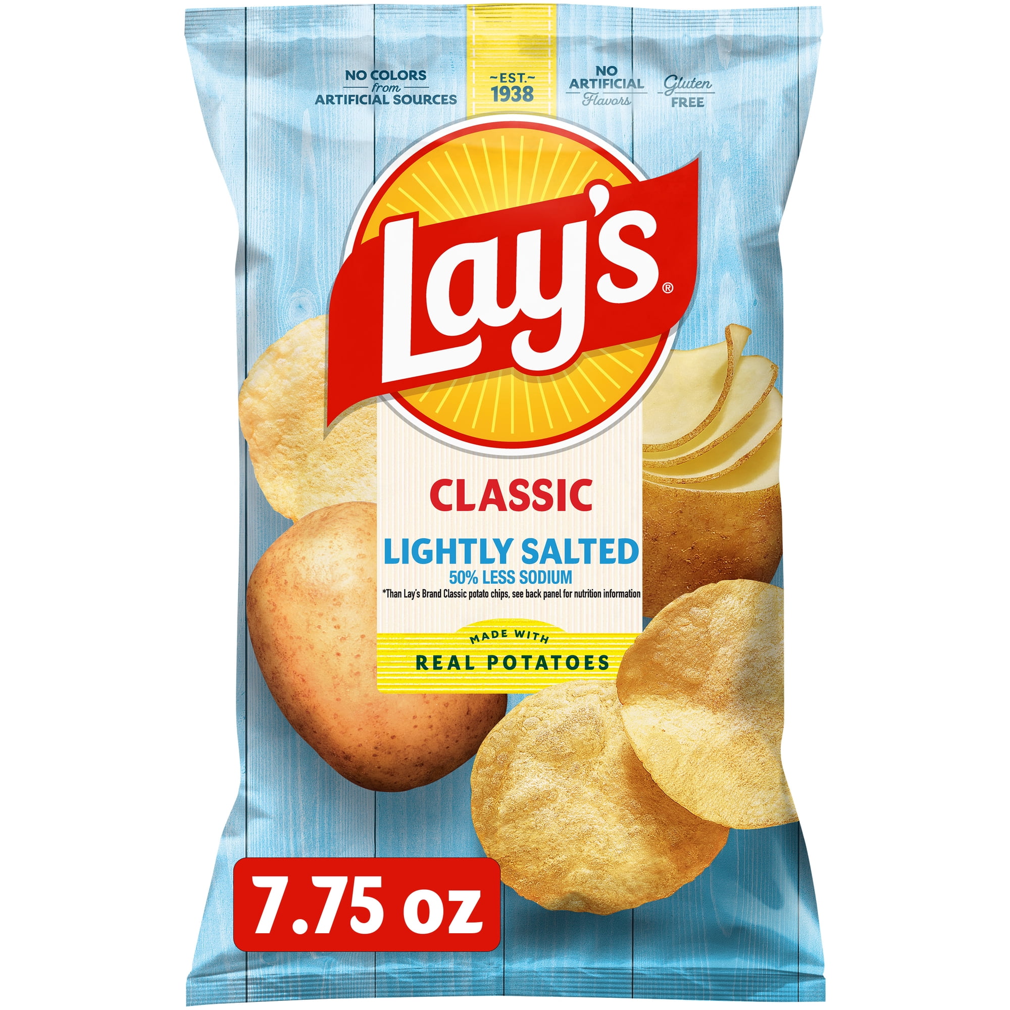 Lay's Classic Lightly Salted Potato Chips, 7.75 Ounce Bag