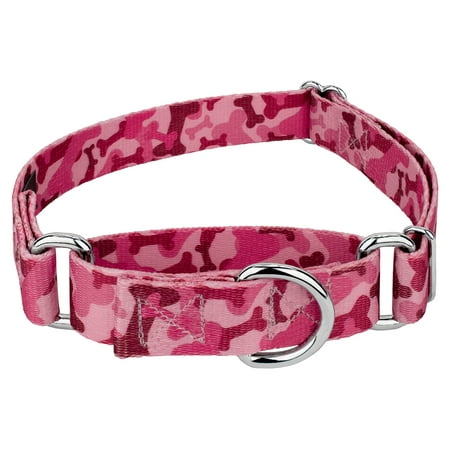 UPC: 0029741422223 | Country Brook Petz® Pink Bone Camo Martingale Dog Collar Extra Large