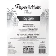 Paper Mate Flair Felt Tip Pens, #1 Teacher Choice, Medium Point, 0.7mm, Metallic City Lights, 8 Count