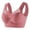 Brick Red, variant on IQOGKRN Plus Size Anti Sagging Bras for Women Seamless No Underwire Comfortable Push Up Wireless Bra Mesh Padded Smoothing Bras Beige L