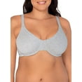 thumbnail image 3 of Fruit of the Loom Women's Cotton Stretch Extreme Comfort Bra, Black/White/Grey Heather, 36D, 3 of 7