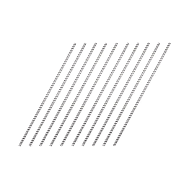 Unique Bargains 2mm x 100mm 304 Stainless Steel Solid Round Rod for DIY Craft - 10Pcs