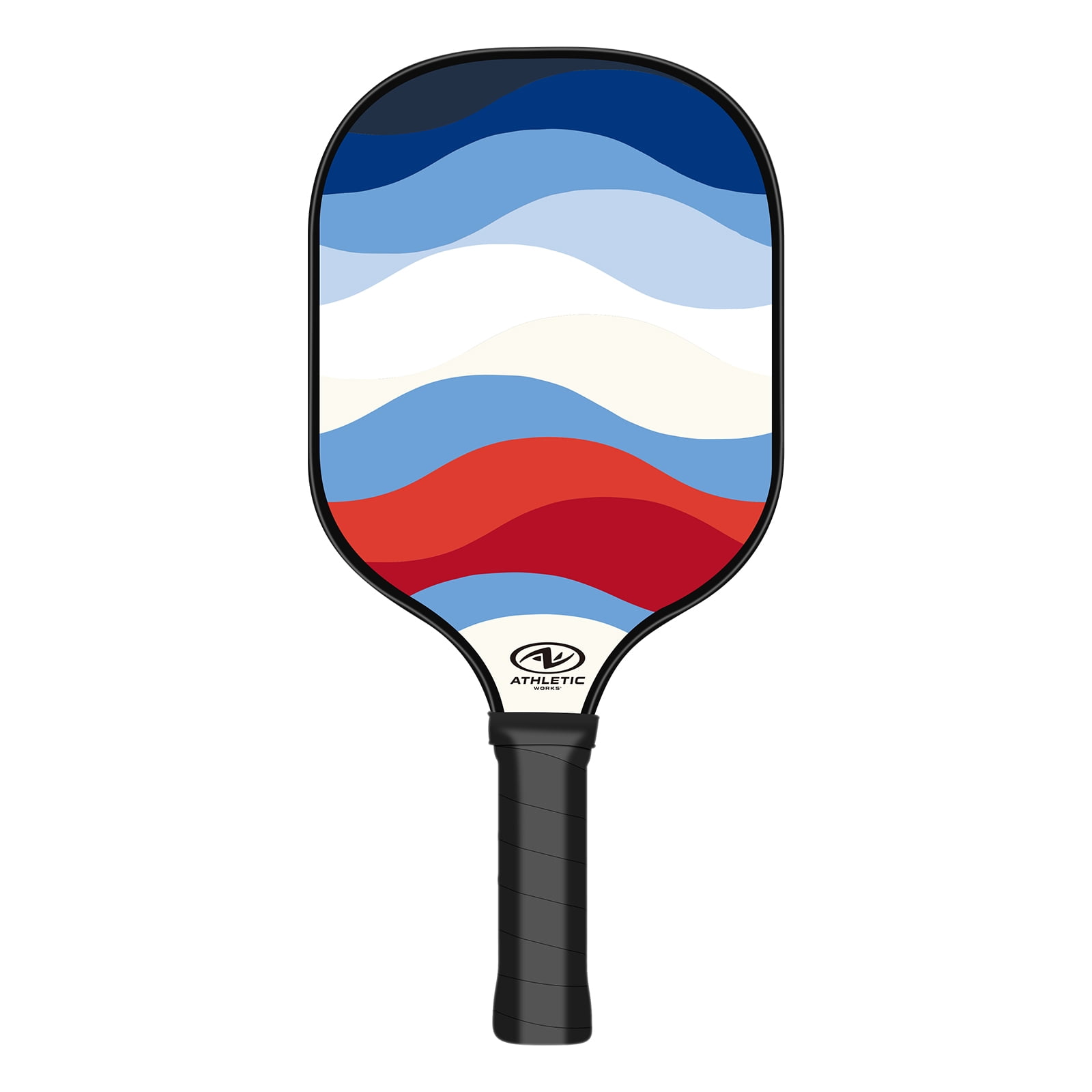 Athletic Works Fiberglass Pickleball Paddle, Americana and 3pk Outdoor Pickleballs