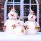 thumbnail image 5 of Christmas Decorations Sitting Snowman Plush Toy Doll Decor Home Indoor Table Fireplace Figurine Tree Ornament Decoration Gifts, 5 of 5