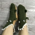 thumbnail image 6 of Fewfanhot Women Crocodile-Style Funny Socks, Novelty 3D Cute Knit Fluffy Slipper Socks, Animal Themed Winter Thick Thermal Socks, 6 of 8