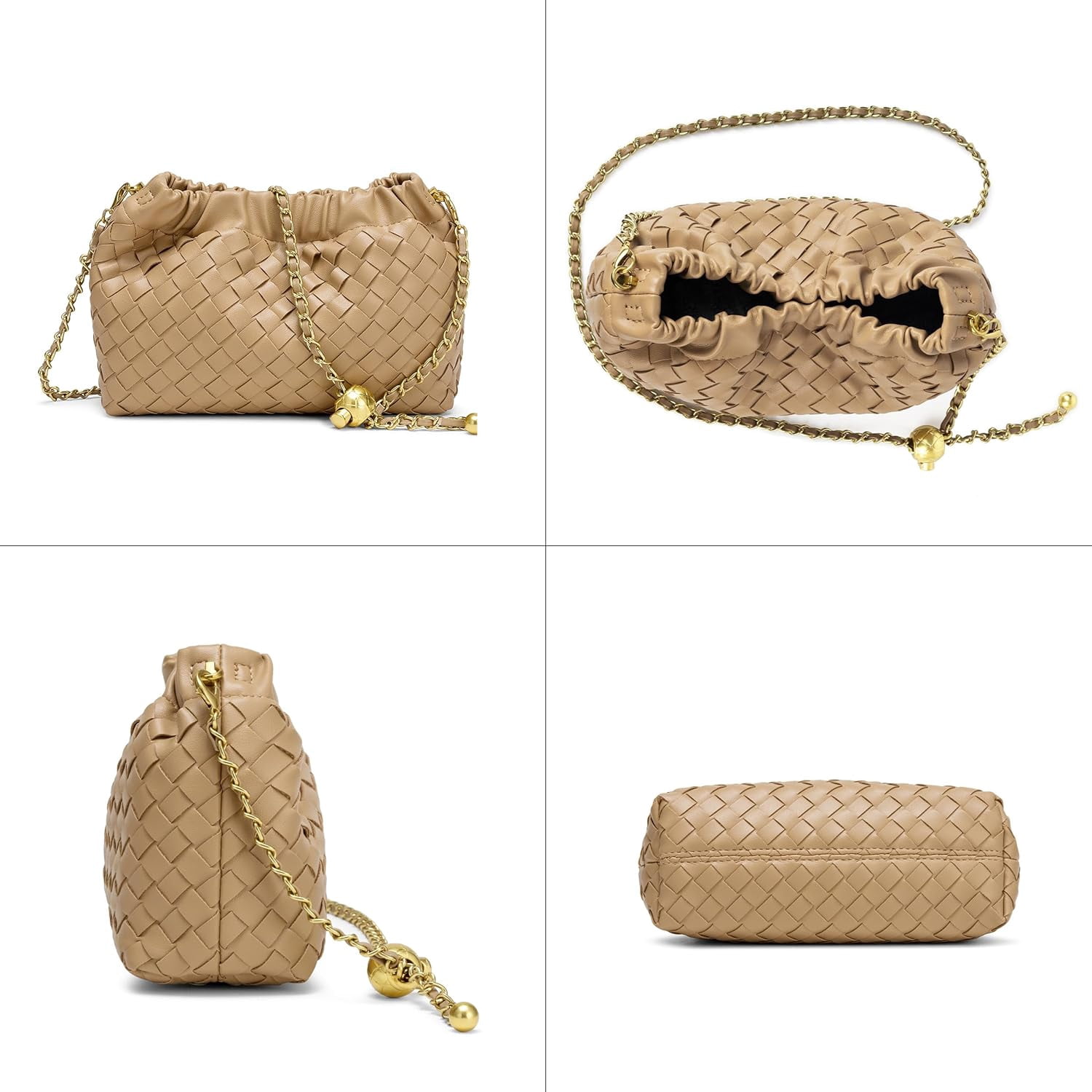 Small Crossbody Bag For Women Trendy.Dumpling Bag Clutch Purse For Women Evening Bag Cloud Purse Vegan Leather Hobo Bag