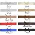 thumbnail image 2 of Women Soft PU Leather Obi Belt Self Tie Wrap Cinch Belt Fashion Bowknot Waistband Wrap Belt for Dress Jumpsuit, 2 of 6