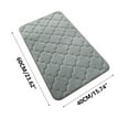 thumbnail image 3 of Soft Absorbent Bathroom Floor Mat | Machine Washable Slip-Resistant Sponge Pad | Super Water Absorbing Bath Rug for Wet Areas | 40x60cm Non-Slip Bath Mat for Bathroom Bedroom Living Room, 3 of 3