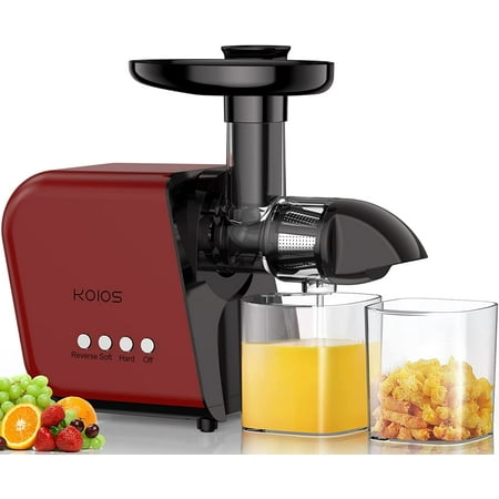 

KOIOS Juicer with Reverse Function and Quiet Motor Red
