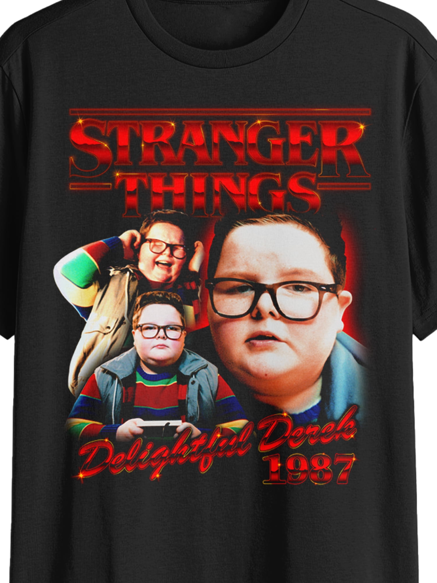 Stranger Things, Men's & Big Men's Graphic Tee, Delightful Derek, Sizes S-3XL