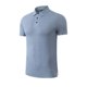 thumbnail image 3 of Tops para hombre, blusas y camisas de cuello redondo y manga corta para hombre, camiseta de manga corta de tejido laminado transpirable, sin costuras y con solapa de color liso de seda de hielo para h, 3 of 4