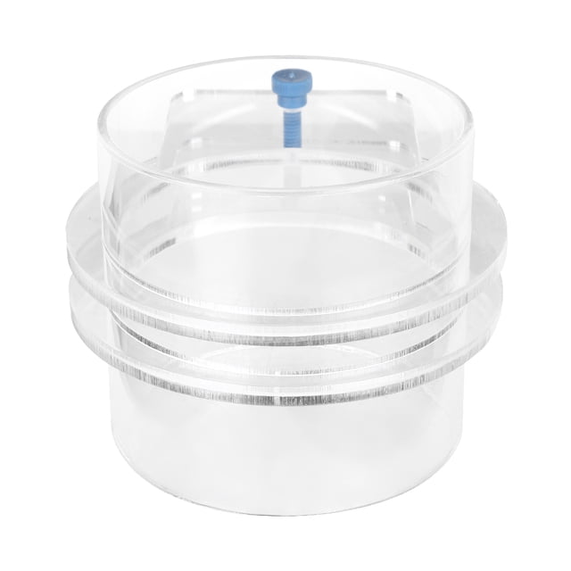Alimentador de peces de acuario ajustable, duradero, acrílico transparente, anillo circular de alimentación de 100mm
