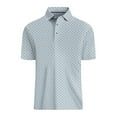 thumbnail image 2 of T-shirts pour Femmes Mode Été Imprimé Haut Col en V Manches Courtes Polo Tee Shirt Course Femme Gris m, 2 of 3