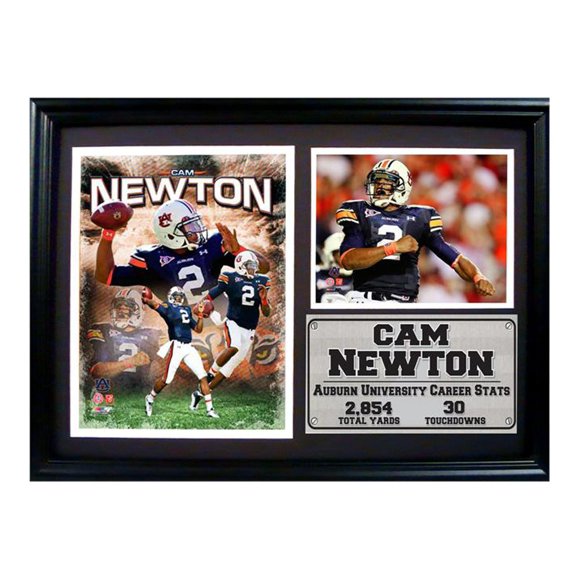 Imprima Encore Select NCAA Auburn University Cam Newton enmarcada