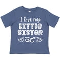 thumbnail image 3 of Inktastic I Love My Little Sister with Hearts Boys or Girls Toddler T-Shirt, 3 of 5