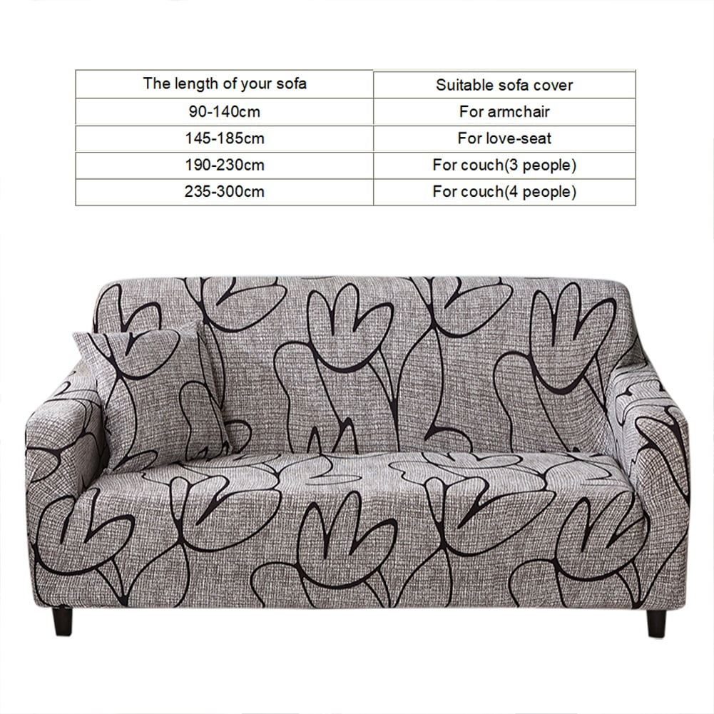 1//2//3//4 Seat Waterproof Elastic Dustproof Slipcover Sofa Cover Cushion Protector