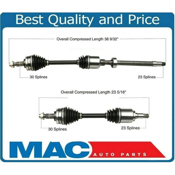 Front Left & Right C/V Axles for Lexus GS350 07-11 IS250 06-13 All Wheel Drive