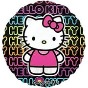 Anagram Jumbo 32-Inch Round Foil Hello Kitty Balloon