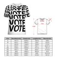 thumbnail image 2 of Vote Repeat Graphic Women's T-Shirt Short Sleeve T Shirts Tops Tee Ladies Loose T, 2 of 6