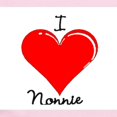 thumbnail image 2 of CafePress - I Love Nonnie Infant Bodysuit - Baby Light Bodysuit, Size Newborn - 24 Months, 2 of 4