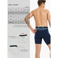 thumbnail image 5 of Men's Underpants ,Boxer Briefs, Nylon Sports Briefs,Two Pack,Navy/Light Grey,L/XL, 5 of 5