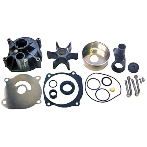 Water Pump Impeller Kit Compatible with 1979-2001 Johnson Evinrude 85 90 100 115 140 150 HP V4 V6 Outboard 0434421 0435447 255A1 150HP 5001594 0395062 0395060 0393082 0392750 0391637
