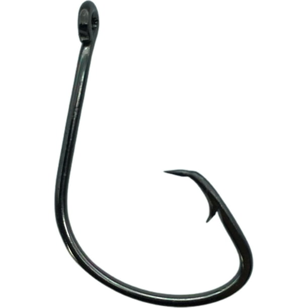 CAROOTU 100 PCS Wacky Worm Fishing Hook Offset Barbed Circle Hook